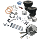 S&S Cycle 70-84 BT 93in Sidewinder High Compression Big Bore Stroker Kit - Gloss Black