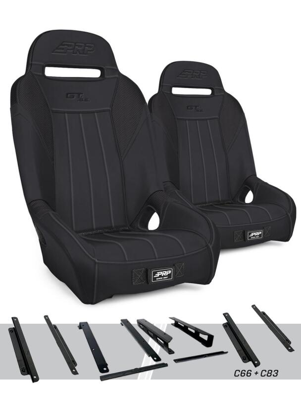 PRP GT/S.E. Suspension Seats Kit for Honda Talon (Pair) - Black
