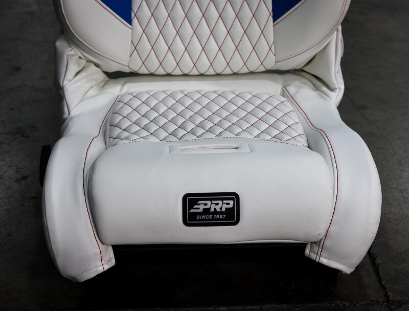 PRP EnduroDaily Reclining Suspension Seat - Black/Green Vinyl - Passenger
