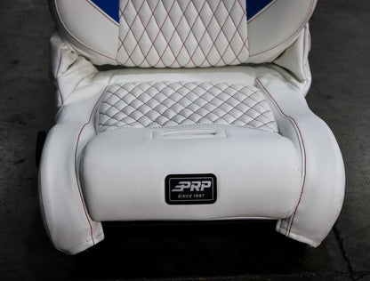 PRP EnduroDaily Reclining Suspension Seat - Black/Green Vinyl - Passenger