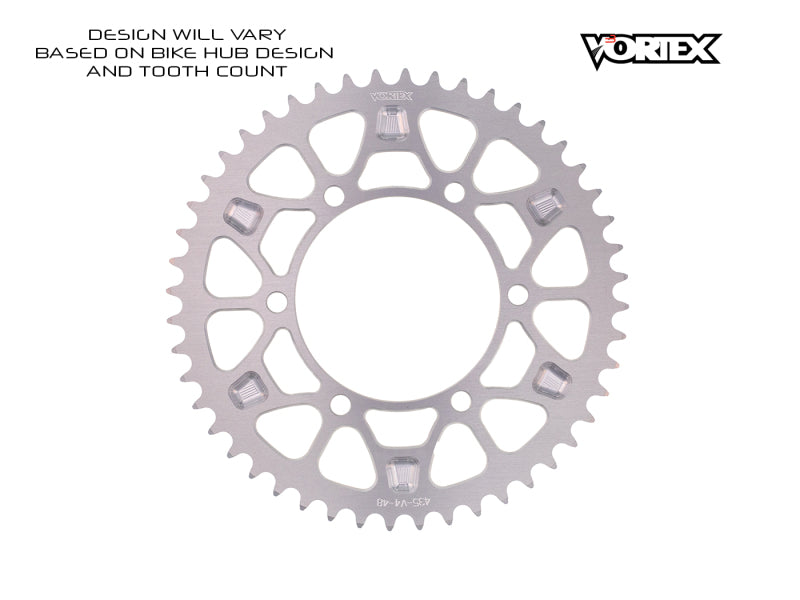 Vortex Racing V4 41 Tooth 520 Rear Sprocket - Silver
