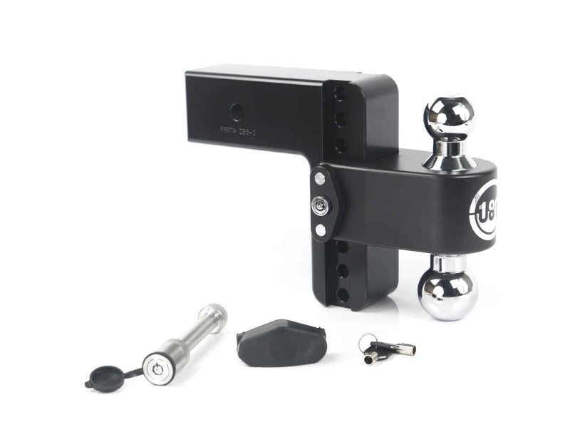 Weigh Safe 180 Hitch 6in Drop Hitch & 3in Shank (10K/21K GTWR) w/WS05 - Black Cerakote