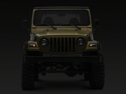 Raxiom 97-06 Jeep Wrangler TJ Axial Series LED Sequential Cornering Lights- Clear