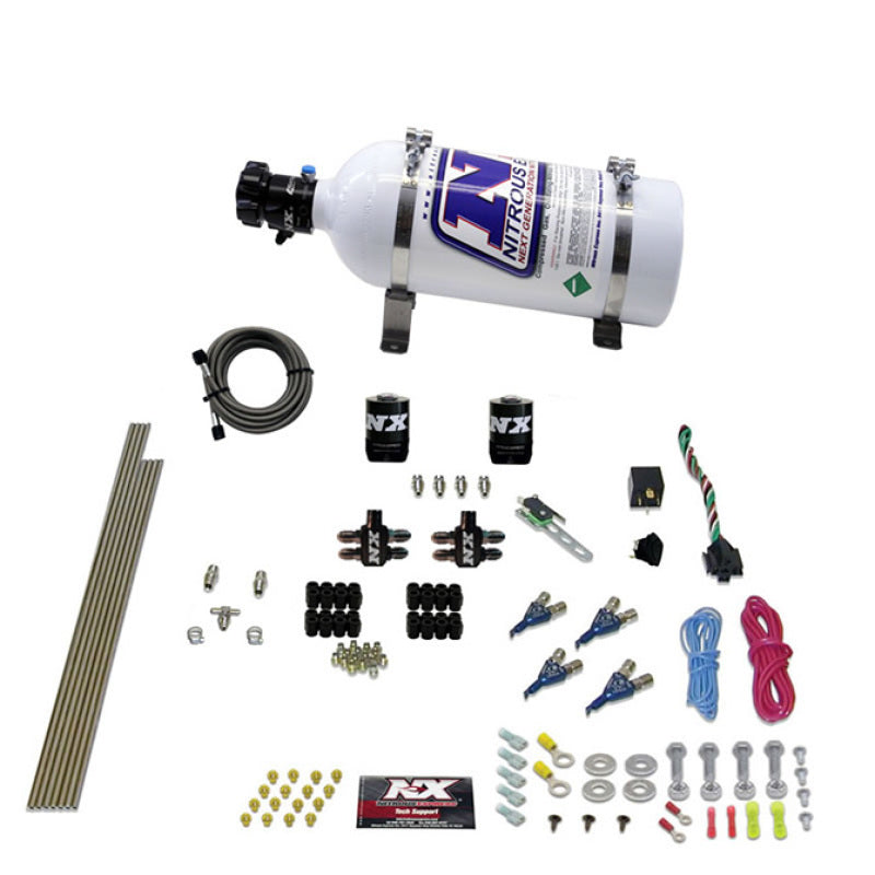 Nitrous Express 4 Cyl Gasoline EFI Nitrous Kit (50-250HP) w/5lb Bottle