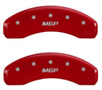 MGP 2 Caliper Covers MGP Red Finish Silver Characters 2018 Chevrolet Tahoe