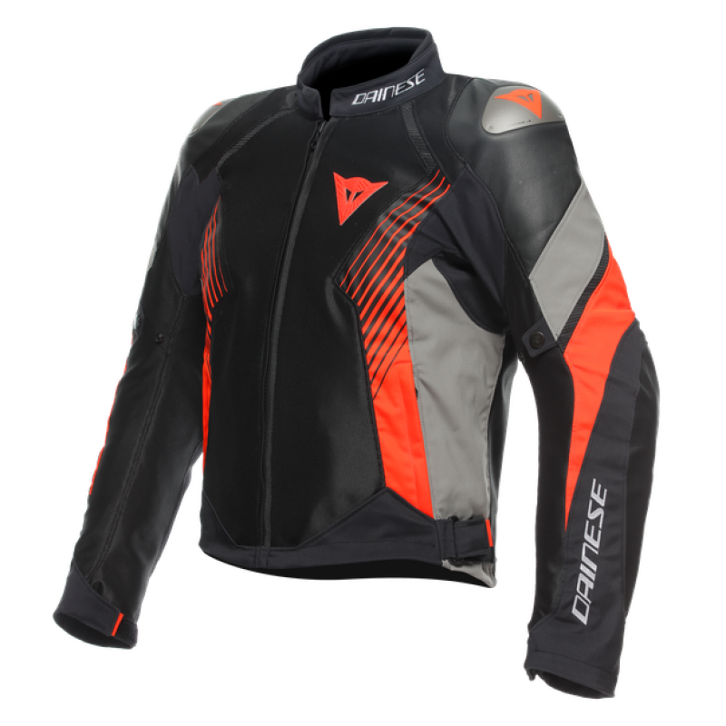 Dainese Super Rider 2 Absoluteshell Jacket Black/Dark Gull Gray/Fluorescent Red Size - 56