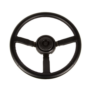 Omix Steering Wheel Sport Leather Black- Jeep XJ/YJ