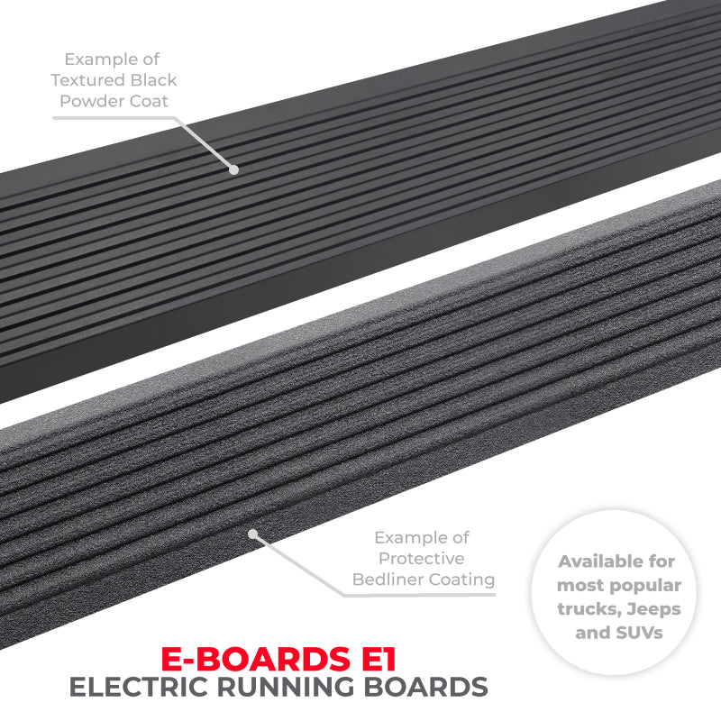 RealTruck 09-14 Ford F-150 Super Cab 4dr VoltStep Electric Running Board Kit - Bedliner Coating