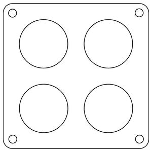 Cometic Holley 4500 Dominator .047in Fiber Carburetor Gasket - 1.75in Holes - 4-Hole