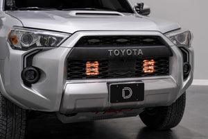 Diode Dynamics 14-23 Toyota 4Runner SS5 Stealth Grille LED 4-Pod Kit - Sport Yellow Combo