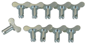 Moroso Quick Fastener - Butterfly Head - 5/16in x .550in - Steel - 10 Pack