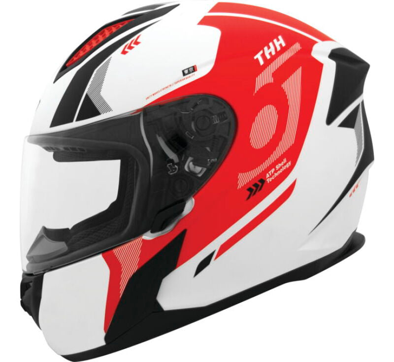 THH Helmets T810S Hayate Pearl White/Red - Small