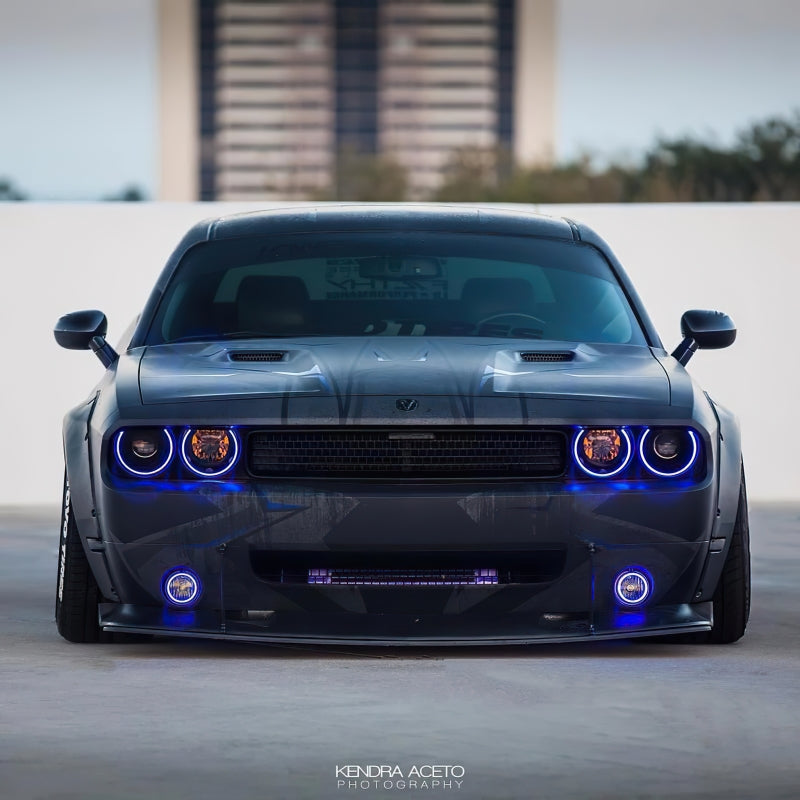 Oracle 0814 Dodge Challenger Dynamic Surface Mount Headlight/Fog Light Halo Kit COMBO