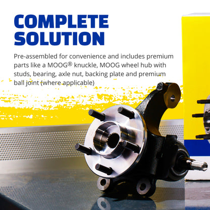 MOOG 07-10 Ford Edge Front Left Complete Knuckle Assembly