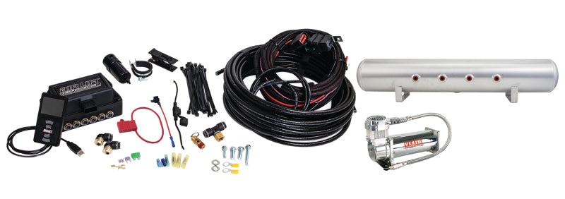 Air Lift Performance 3P (3/8 Air Line 5 Gal  Raw Aluminum Tank VIAIR 444C Comp)