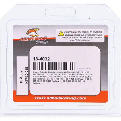 All Balls Racing Master Cylinder Rebuild Kit