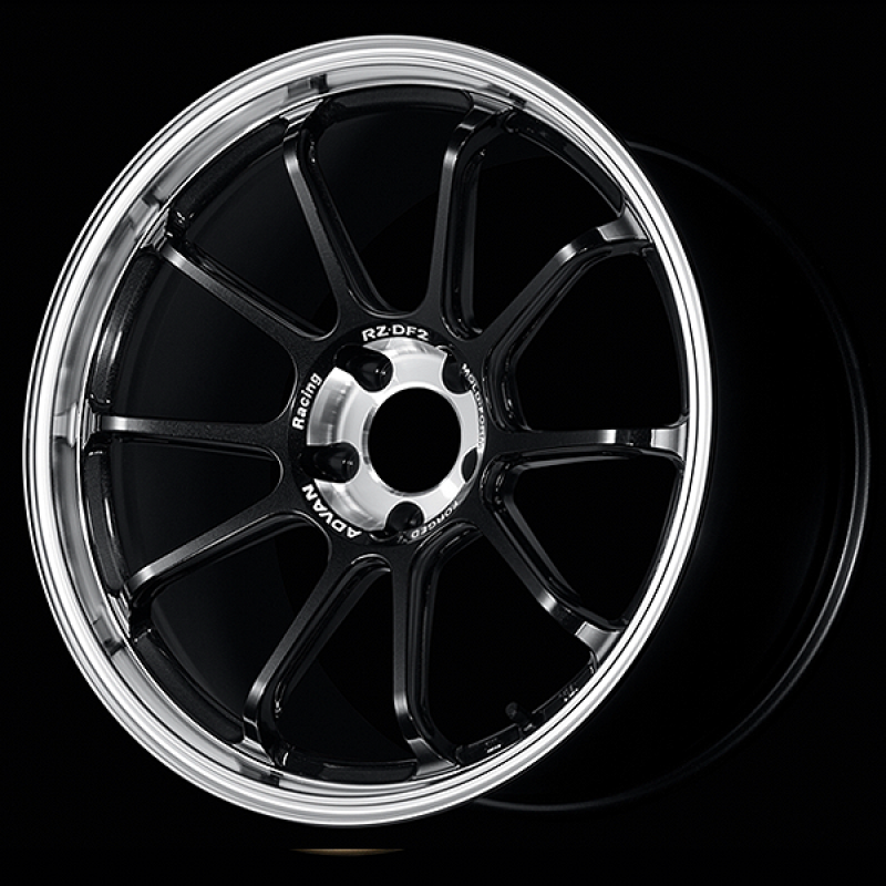 Advan RZ-DF2 20x9.5 / +24 Offset / 5x114.3 / 73mm Bore / Diamond Cut and Racing Titanium Black