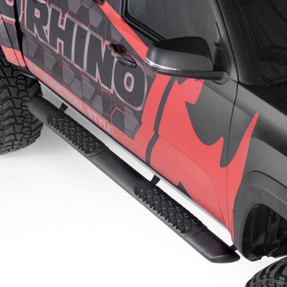 Go Rhino V-Series V3 Side Step - Universal 80in. (Fits 4DR) - Tex. Blk