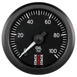 Autometer Stack 52mm 0-100 PSI 1/8in NPTF Male Pro Stepper Motor Oil Pressure Gauge - Black