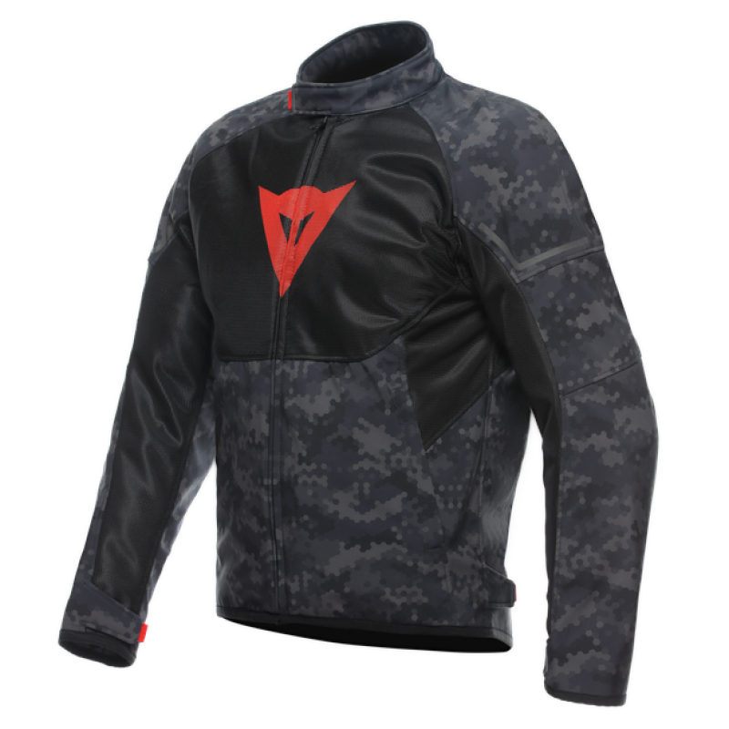 Dainese Ignite Air Tex Jacket Camo-Gray/Black/Fluorescent-Red Size - 60