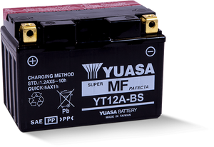 Yuasa YT12A-BS Maintenance Free AGM 12 Volt Battery (Bottle Supplied)