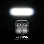 XK Glow XKchrome 20w LED Cube Light w/ RGB Accent Light - Driving Beam