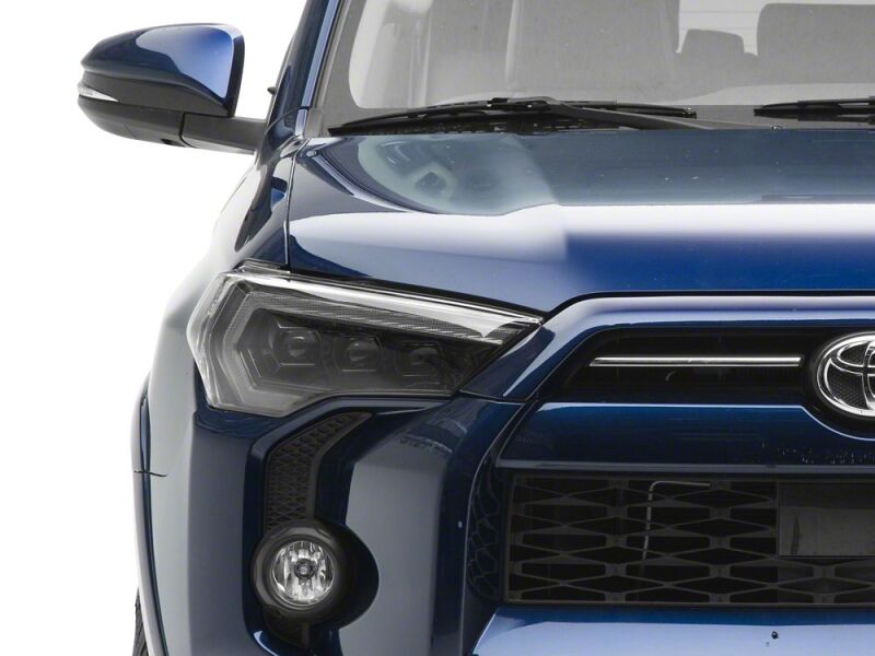 Raxiom 14-24 Toyota 4Runner CXR Series LED Headlights with Amber DRL- Black Housing- Clear Lens