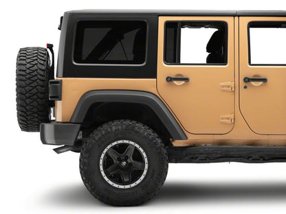 Raxiom 07-18 Jeep Wrangler JK Axial Series JL Style LED Tail Lights- Black Housing- Smoked Lens