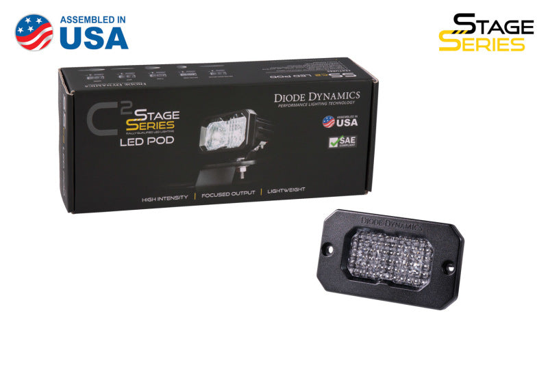 Diode Dynamics Stage Series 2 In LED Pod Pro - White Fog Flush ABL Each