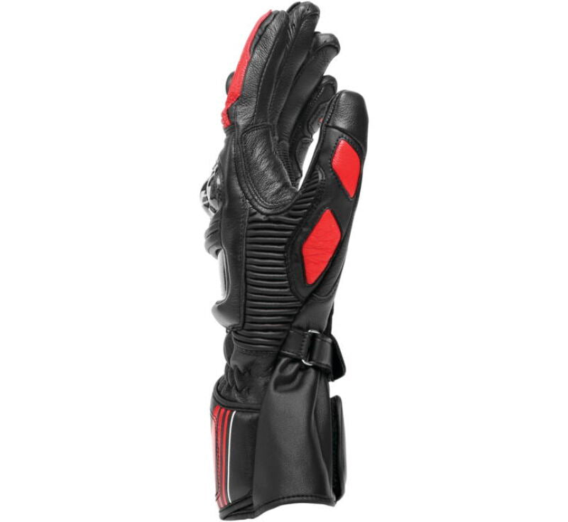 Dainese Druid 4 Leather Gloves Black/Lava-Red/White - Small