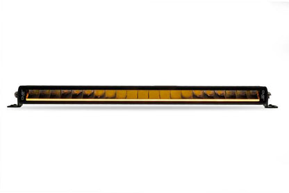 DV8 Offroad 20in Halo Elite Single Row Light Bar with Accent Light - White/Amber