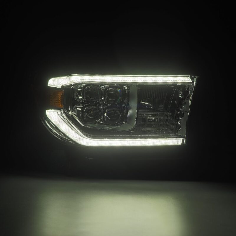 AlphaRex 07-13 Toyota Tundra / 08-17 Sequoia NOVA LED Proj HL Chrome w/Actv Light Seq. Sig + DRL