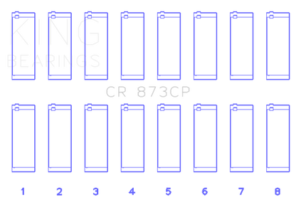 King Engine Bearings GENERAL MOTORS 379, 395 16v (Size +.25) Rod Bearing Set