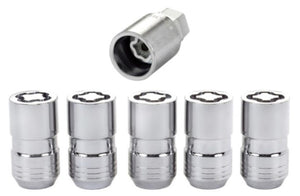 McGard Wheel Lock Nut Set - 5pk. (Cone Seat) M14X1.5 / 22mm Hex / 1.639in OAL - Chrome