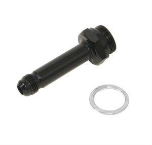 Fragola -6AN x 7/8-20 Carb Adapter Long 3in - Black