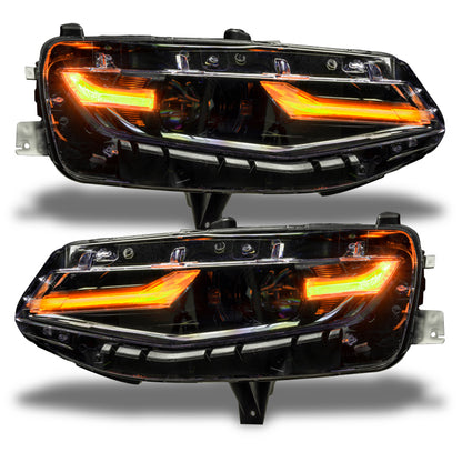 Oracle 19-21 Chevy Camaro LS/LT RGB+A Headlight DRL  Kit - ColorSHIFT w/ RF Controller