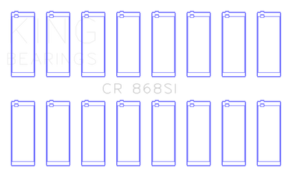 King Engine Bearings Ford 281CI/302CI/330CI 4.6L/5.0L/5.4L V8 (Size +1.0) Rod Bearing Set