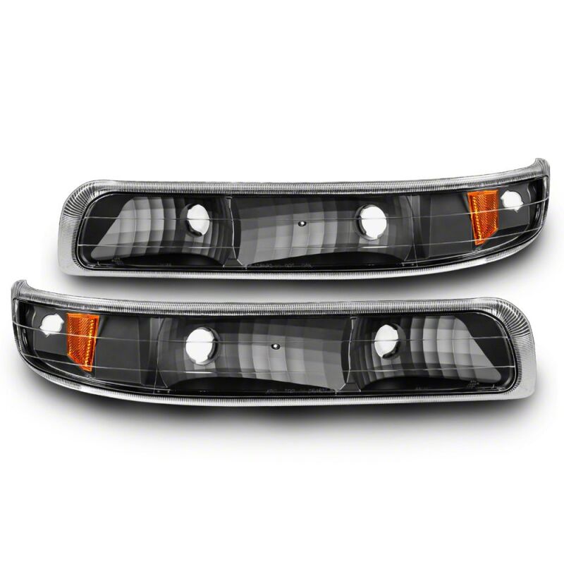 Raxiom 99-01 Chevrolet Silverado 1500 Axial Series Euro Turn Signal and Parking Lights- Black