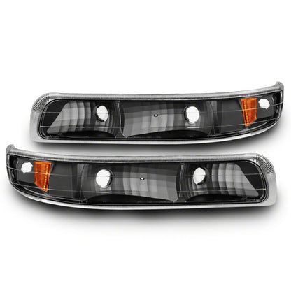Raxiom 99-01 Chevrolet Silverado 1500 Axial Series Euro Turn Signal and Parking Lights- Black