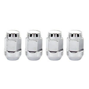 McGard Hex Lug Nut (Cone Seat Bulge Style) 7/16-20 / 3/4 Hex / 1.45in. Length (4-Pack) - Chrome