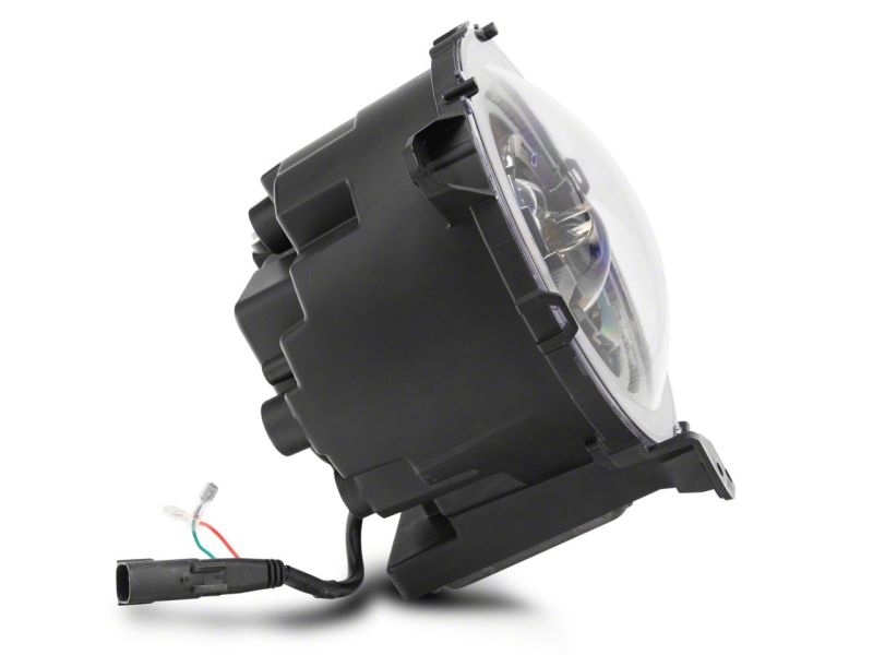 Raxiom 18-23 Jeep Wrangler JL Axial Series 9-In LED Angel Eye Headlights- Black Housing (Clear Lens)