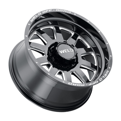 Weld Off-Road 18x9 Stealth 8x170 ET00 BS 5.01 Gloss BLK MIL 125.1