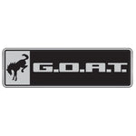 Ford Racing Bronco/Bronco Sport G.O.A.T. Badge - Black/Chrome