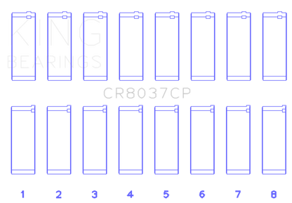 King Engine Bearings 01-09 GM Duramax 6.6L A Rod (Size +.50mm) Connecting Rod Bearing Set