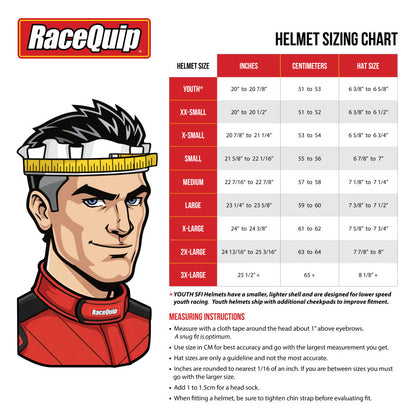 RaceQuip PRO25 SA2025 WH XLG HELMET