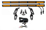 Diode Dynamics 18-21 Jeep JL Wrangler/Gladiator SS30 Bumper Bracket Kit - Amber Combo Dual