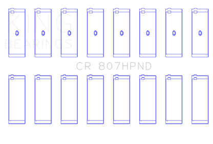 King Engine Bearings Chevy LS1 / LS6 (Size 010X) Performance Rod Bearing Set