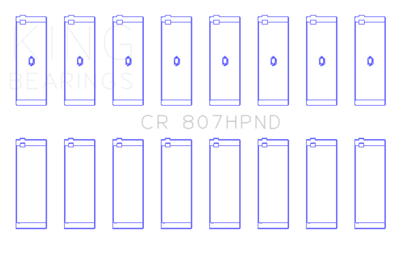 King Engine Bearings Chevy LS1 / LS6 (Size 020X) Performance Rod Bearing Set