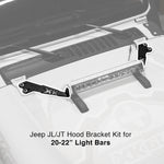 XK Glow Jeep JL JT Hood Light Bar Bracket Kit 20In