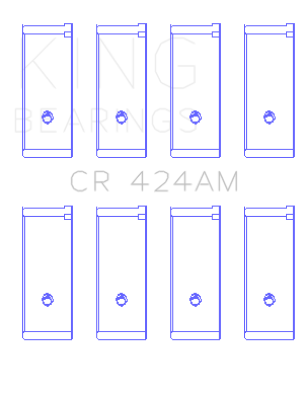 King Engine Bearings Chrysler 134C 2.2L/153Ci 2.5L (Size +0.25mm) Connecting Rod Bearing Set